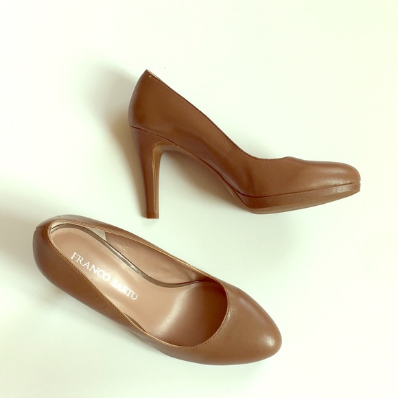 Shoes - Franco Sarto Classic Nude Platform Pumps